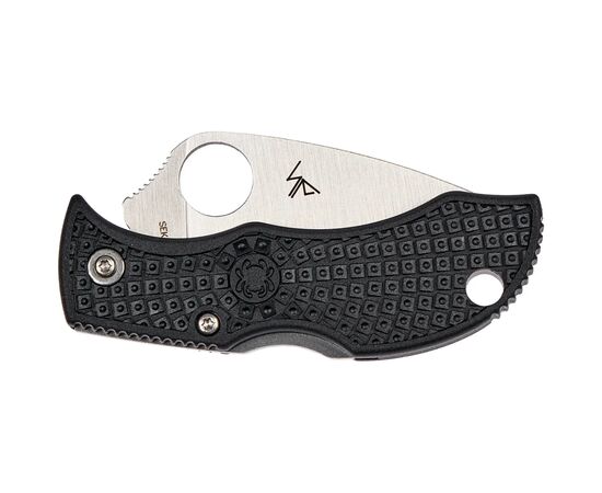 Нож Spyderco Manbug Lightweight Leaf Serrated Black (MBKLFS), изображение 4 Нож Spyderco Manbug Lightweight Leaf Serrated Black (MBKLFS), изображение 4