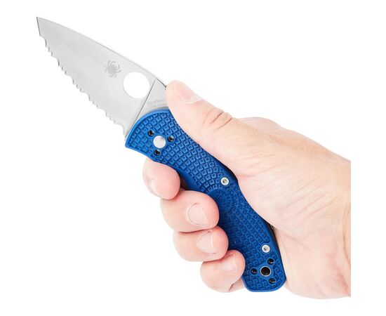 Нож Spyderco Persistence Lightweight S35VN Serrated (C136SBL), изображение 5 Нож Spyderco Persistence Lightweight S35VN Serrated (C136SBL), изображение 5