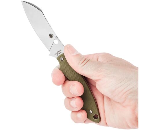 Нож Spyderco Stok G-10 Drop Point Green (FB50GPOD), изображение 5 Нож Spyderco Stok G-10 Drop Point Green (FB50GPOD), изображение 5