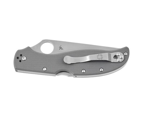 Нож Spyderco Strech 2 XL Cru-Wear Grey (C258GPGYCW), изображение 3 Нож Spyderco Strech 2 XL Cru-Wear Grey (C258GPGYCW), изображение 3