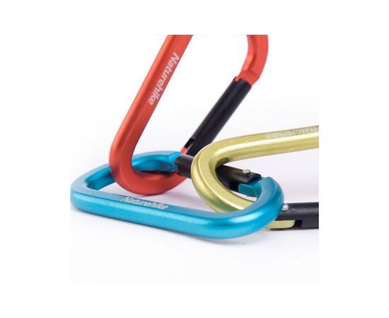 Карабин туристический Naturehike D-type NH15A005-H 6 см Orange (6927595717424), изображение 4 Карабин туристический Naturehike D-type NH15A005-H 6 см Orange (6927595717424), изображение 4