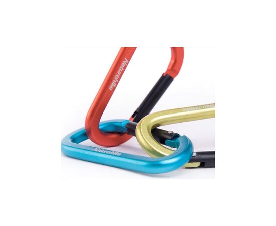 Карабин туристический Naturehike багатофункціональний D-type 80 мм NH15A001-H Green (6927595717028), изображение 4 Карабин туристический Naturehike багатофункціональний D-type 80 мм NH15A001-H Green (6927595717028), изображение 4