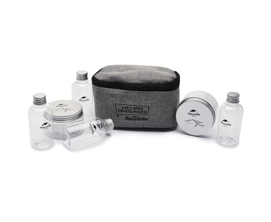 Набор туристической посуды Naturehike для спецій BBQ NH17T011-P 6 одиниць (6927595720226), изображение 4 Набор туристической посуды Naturehike для спецій BBQ NH17T011-P 6 одиниць (6927595720226), изображение 4