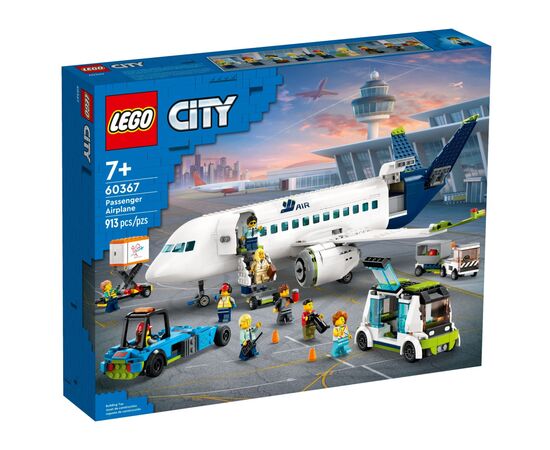 Конструктор LEGO City Пассажирский самолет 913 деталей (60367)