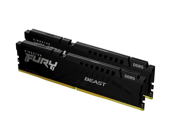 Модуль памяти для компьютера DDR5 16GB (2x8GB) 5600 MHz Beast Black Kingston Fury (ex.HyperX) (KF556C40BBK2-16), изображение 2 Модуль памяти для компьютера DDR5 16GB (2x8GB) 5600 MHz Beast Black Kingston Fury (ex.HyperX) (KF556C40BBK2-16), изображение 2