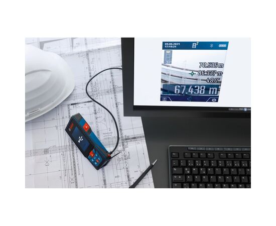 Далекомір Bosch GLM 150-27 C, 0.08–100м, ±1.5мм, 0-360°, Bluetooth, чохол, 0.21кг (0.601.072.Z00), зображення 5 Далекомір Bosch GLM 150-27 C, 0.08–100м, ±1.5мм, 0-360°, Bluetooth, чохол, 0.21кг (0.601.072.Z00), зображення 5