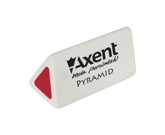 Ластик Axent soft Pyramid, white-red (display) (1187-А), изображение 2