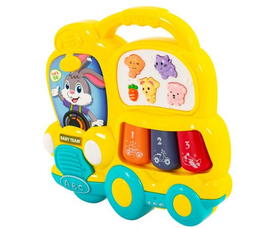 Развивающая игрушка Baby Team музыкальная Автобус (8633_желтый), изображение 2 Развивающая игрушка Baby Team музыкальная Автобус (8633_желтый), изображение 2