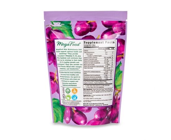 Мультивитамин MegaFood Мультивитамины для детей, вкус Винограда, 30 жевательн (MGF-10374), изображение 2 Мультивитамин MegaFood Мультивитамины для детей, вкус Винограда, 30 жевательн (MGF-10374), изображение 2