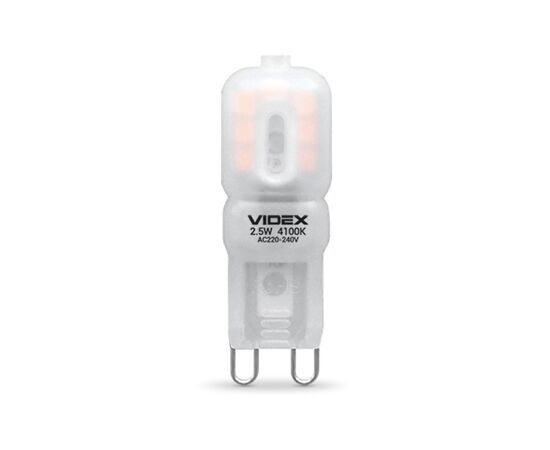 Лампочка Videx G9e 2.5W G9 4100K (VL-G9e-25224), изображение 2 Лампочка Videx G9e 2.5W G9 4100K (VL-G9e-25224), изображение 2