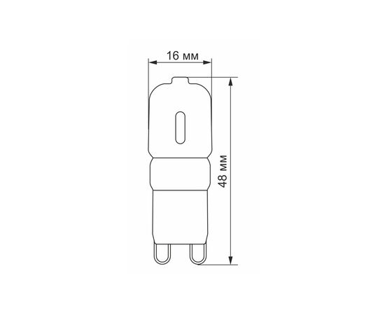 Лампочка Videx G9e 2.5W G9 4100K (VL-G9e-25224), изображение 3 Лампочка Videx G9e 2.5W G9 4100K (VL-G9e-25224), изображение 3