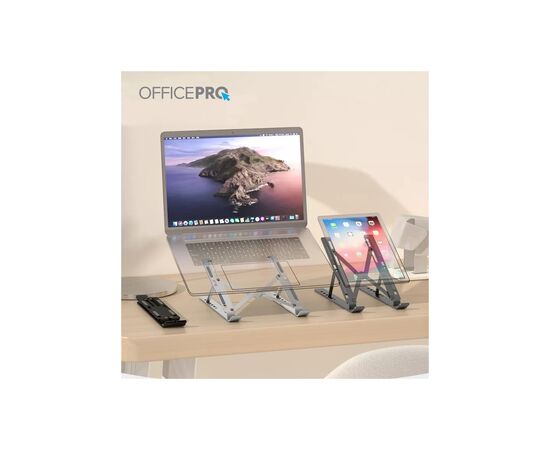 Подставка для ноутбука OfficePro LS320G Grey (LS320G), изображение 3 Подставка для ноутбука OfficePro LS320G Grey (LS320G), изображение 3