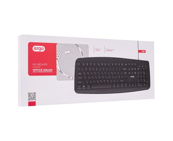Клавіатура Ergo K-240 USB Black (K-240USB), зображення 7 Клавіатура Ergo K-240 USB Black (K-240USB), зображення 7