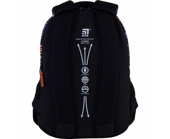 Рюкзак школьный Kite Education 855 черный (K21-855M-1), изображение 5 Рюкзак школьный Kite Education 855 черный (K21-855M-1), изображение 5