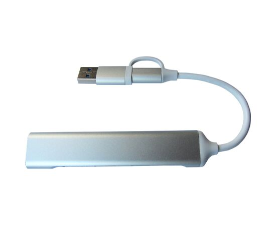 Концентратор Dynamode 5-in-1 USB Type-C/Type-A to 1хUSB3.0, 2xUSB 2.0, card-reader SD/MicroSD (DM-UH-518), изображение 2 Концентратор Dynamode 5-in-1 USB Type-C/Type-A to 1хUSB3.0, 2xUSB 2.0, card-reader SD/MicroSD (DM-UH-518), изображение 2