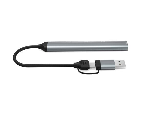 Концентратор Dynamode 5-in-1 USB Type-C/Type-A to 1хUSB3.0, 2xUSB 2.0, card-reader SD/MicroSD (DM-UH-514), изображение 2 Концентратор Dynamode 5-in-1 USB Type-C/Type-A to 1хUSB3.0, 2xUSB 2.0, card-reader SD/MicroSD (DM-UH-514), изображение 2
