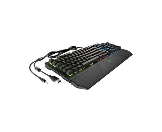 Клавиатура HP Pavilion Gaming 800 LED 108key Red Switch USB Black (5JS06AA), изображение 4 Клавиатура HP Pavilion Gaming 800 LED 108key Red Switch USB Black (5JS06AA), изображение 4