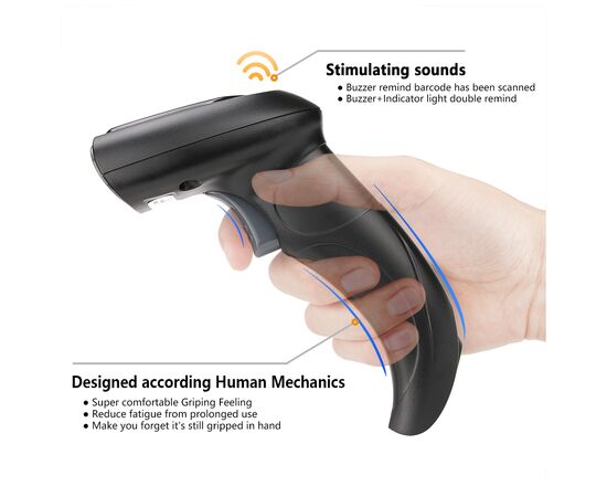 Сканер штрих-кода Heroje C1270BW 2D USB, Bluetooth (H-C1270BW-0101), изображение 5 Сканер штрих-кода Heroje C1270BW 2D USB, Bluetooth (H-C1270BW-0101), изображение 5