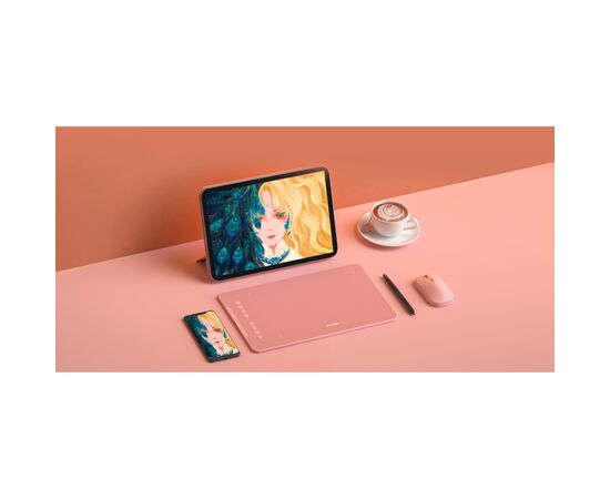 Графический планшет XP-Pen Deco 01V2 Pink, изображение 8 Графический планшет XP-Pen Deco 01V2 Pink, изображение 8