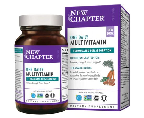 Мультивитамин New Chapter Ежедневные Мультивитамины, Only One, One Daily Multivitamin, (NC0360), изображение 2 Мультивитамин New Chapter Ежедневные Мультивитамины, Only One, One Daily Multivitamin, (NC0360), изображение 2