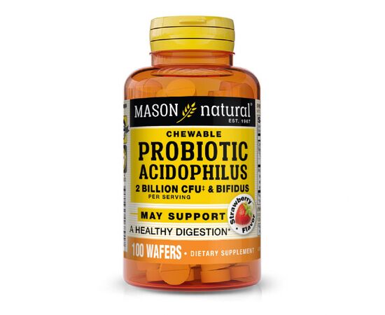 Пробиотики Mason Natural Пробиотики 2 млд КОЕ, вкус клубники, Probiotic Acidophilus W (MAV16891)