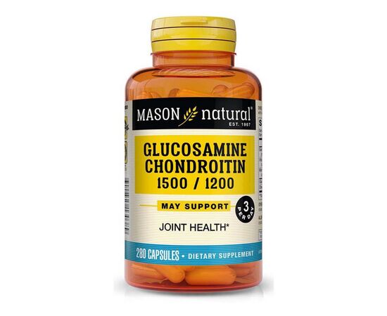 Вітамінно-мінеральний комплекс Mason Natural Глюкозамін та Хондроїтин 1500/1200, Glucosamine Chondroitin, (MAV13038)