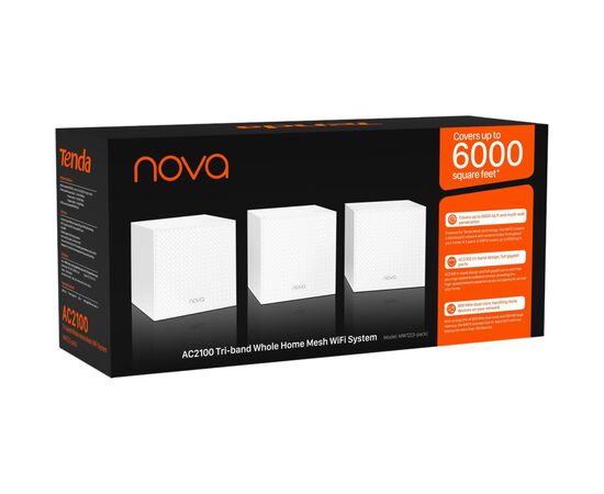 Точка доступу Wi-Fi Tenda MW12(3-pack), зображення 3 Точка доступу Wi-Fi Tenda MW12(3-pack), зображення 3