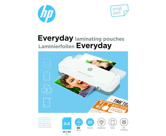 Пленка для ламинирования HP Everyday Laminating Pouches, A3, 80 Mic, 303 x 426, 25 pcs (9152) (838115)