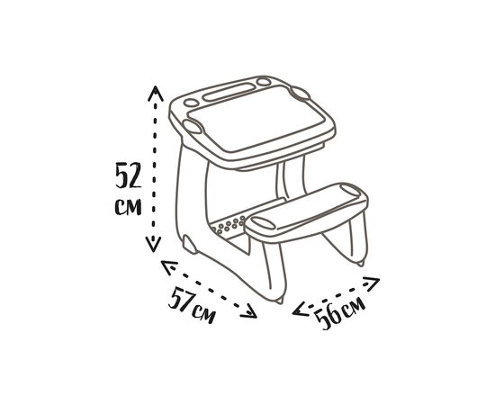 Набор для творчества Smoby Порта-доска "Магическая" из аксесс., 56х57х52 см (420224), изображение 4 Набор для творчества Smoby Порта-доска "Магическая" из аксесс., 56х57х52 см (420224), изображение 4