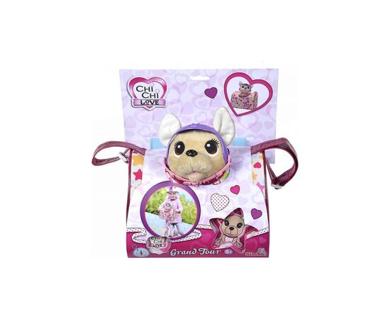 Мягкая игрушка Chi Chi Love Собачка Перевозка с сумочкой и защитным шлемом 20 см (5890036), изображение 6 Мягкая игрушка Chi Chi Love Собачка Перевозка с сумочкой и защитным шлемом 20 см (5890036), изображение 6