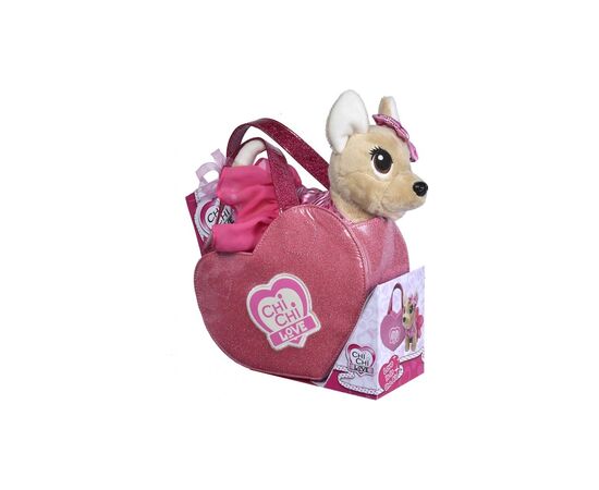 Мягкая игрушка Chi Chi Love Собачка Розовое сердце с сумочкой 20 см (5890055), изображение 5