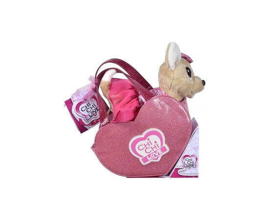 Мягкая игрушка Chi Chi Love Собачка Розовое сердце с сумочкой 20 см (5890055), изображение 6