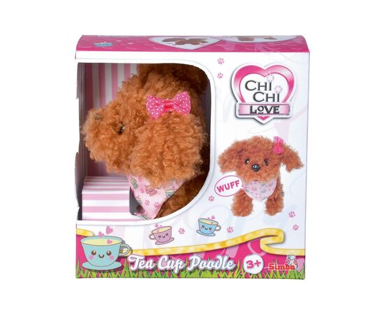 Мягкая игрушка Chi Chi Love Собачка Щенок пудель, ходит, лает, виляет хвостиком, 16 см (5890015), изображение 2 Мягкая игрушка Chi Chi Love Собачка Щенок пудель, ходит, лает, виляет хвостиком, 16 см (5890015), изображение 2