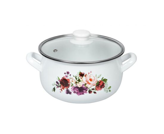 Кастрюля Ardesto Magic Flowers с крышкой 3,5 л (AR0135)