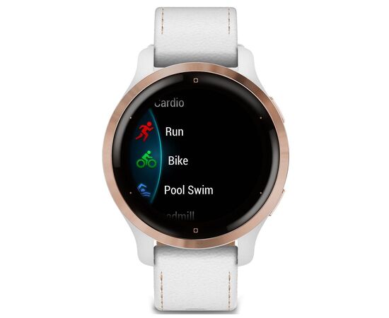 Смарт-часы Garmin Venu 2S, Rose Gold + White, Leather (010-02429-23), изображение 6