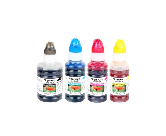 Чернила Makkon Canon PIXMA-GM2040/G5040/G7040 (1*140мл, 3*70мл) (KIT-CAN-CGI40)