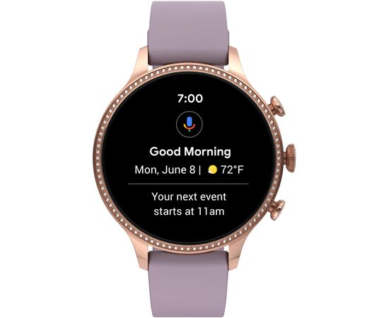Смарт-часы Fossil Gen 6 Purple Silicone (FTW6080), изображение 3 Смарт-часы Fossil Gen 6 Purple Silicone (FTW6080), изображение 3