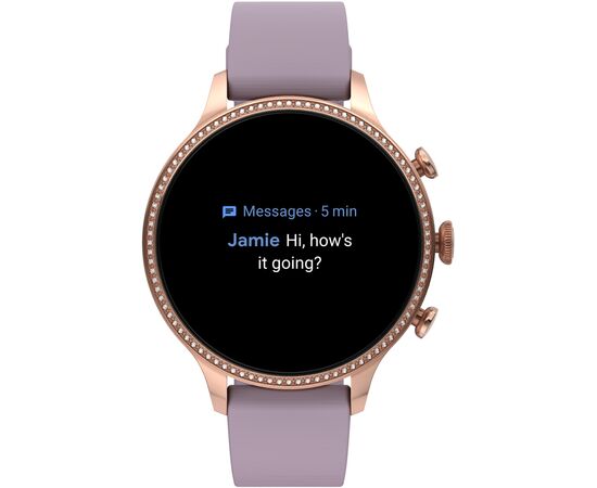 Смарт-часы Fossil Gen 6 Purple Silicone (FTW6080), изображение 4 Смарт-часы Fossil Gen 6 Purple Silicone (FTW6080), изображение 4