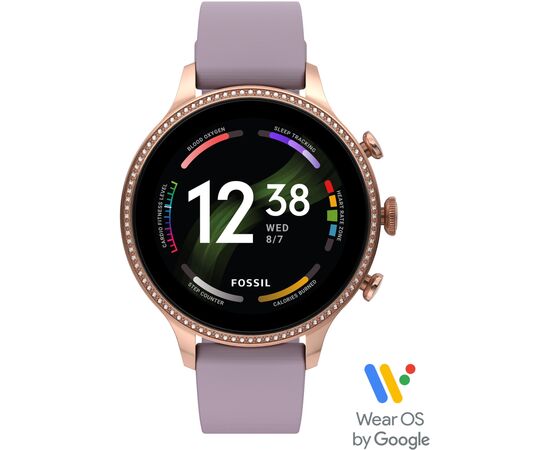 Смарт-часы Fossil Gen 6 Purple Silicone (FTW6080), изображение 6 Смарт-часы Fossil Gen 6 Purple Silicone (FTW6080), изображение 6