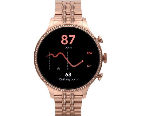 Смарт-часы Fossil Gen 6 Rose Gold-Tone Stainless Steel (FTW6077), изображение 2 Смарт-часы Fossil Gen 6 Rose Gold-Tone Stainless Steel (FTW6077), изображение 2
