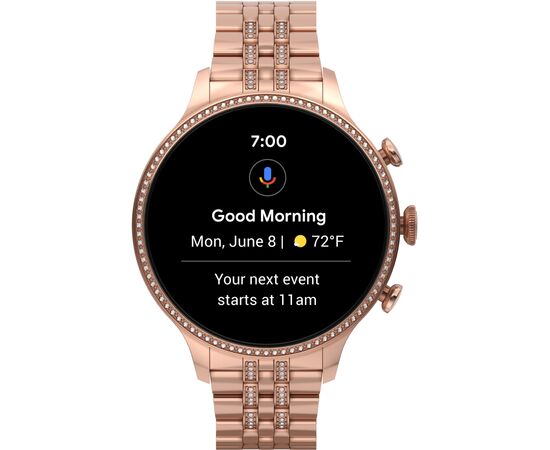 Смарт-часы Fossil Gen 6 Rose Gold-Tone Stainless Steel (FTW6077), изображение 3 Смарт-часы Fossil Gen 6 Rose Gold-Tone Stainless Steel (FTW6077), изображение 3