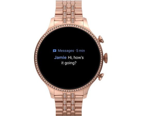 Смарт-часы Fossil Gen 6 Rose Gold-Tone Stainless Steel (FTW6077), изображение 4 Смарт-часы Fossil Gen 6 Rose Gold-Tone Stainless Steel (FTW6077), изображение 4
