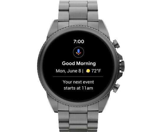 Смарт-часы Fossil Gen 6 Smoke Stainless Steel (FTW4059), изображение 2 Смарт-часы Fossil Gen 6 Smoke Stainless Steel (FTW4059), изображение 2