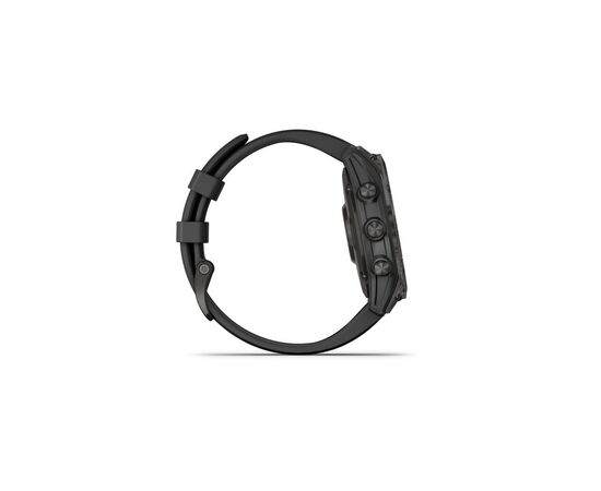 Смарт-часы Garmin fenix 7 Sapph Solar, Carbon Gray DLC Ti w/Black Band, GPS (010-02540-21), изображение 5 Смарт-часы Garmin fenix 7 Sapph Solar, Carbon Gray DLC Ti w/Black Band, GPS (010-02540-21), изображение 5