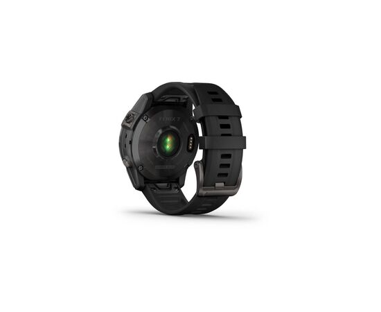 Смарт-часы Garmin fenix 7 Sapph Solar, Carbon Gray DLC Ti w/Black Band, GPS (010-02540-21), изображение 8 Смарт-часы Garmin fenix 7 Sapph Solar, Carbon Gray DLC Ti w/Black Band, GPS (010-02540-21), изображение 8