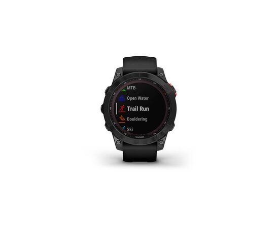 Смарт-часы Garmin fenix 7 Solar, Slate Gray w/Black Band, GPS (010-02540-11), изображение 7 Смарт-часы Garmin fenix 7 Solar, Slate Gray w/Black Band, GPS (010-02540-11), изображение 7