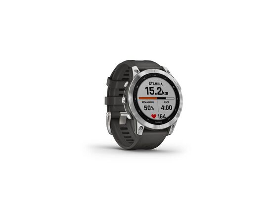 Смарт-часы Garmin fenix 7, Silver w/Graphite Band, GPS (010-02540-01), изображение 3 Смарт-часы Garmin fenix 7, Silver w/Graphite Band, GPS (010-02540-01), изображение 3