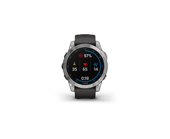 Смарт-часы Garmin fenix 7, Silver w/Graphite Band, GPS (010-02540-01), изображение 4 Смарт-часы Garmin fenix 7, Silver w/Graphite Band, GPS (010-02540-01), изображение 4