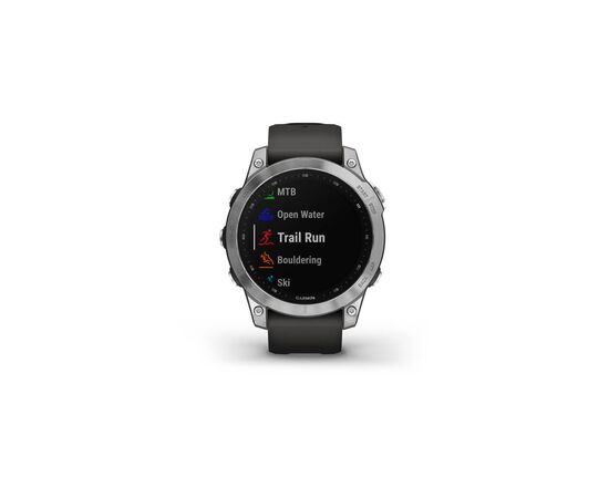 Смарт-часы Garmin fenix 7, Silver w/Graphite Band, GPS (010-02540-01), изображение 6 Смарт-часы Garmin fenix 7, Silver w/Graphite Band, GPS (010-02540-01), изображение 6