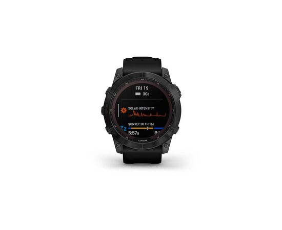Смарт-часы Garmin fenix 7X Sapph Sol Black DLC Ti w/Black Band, GPS (010-02541-23), изображение 2